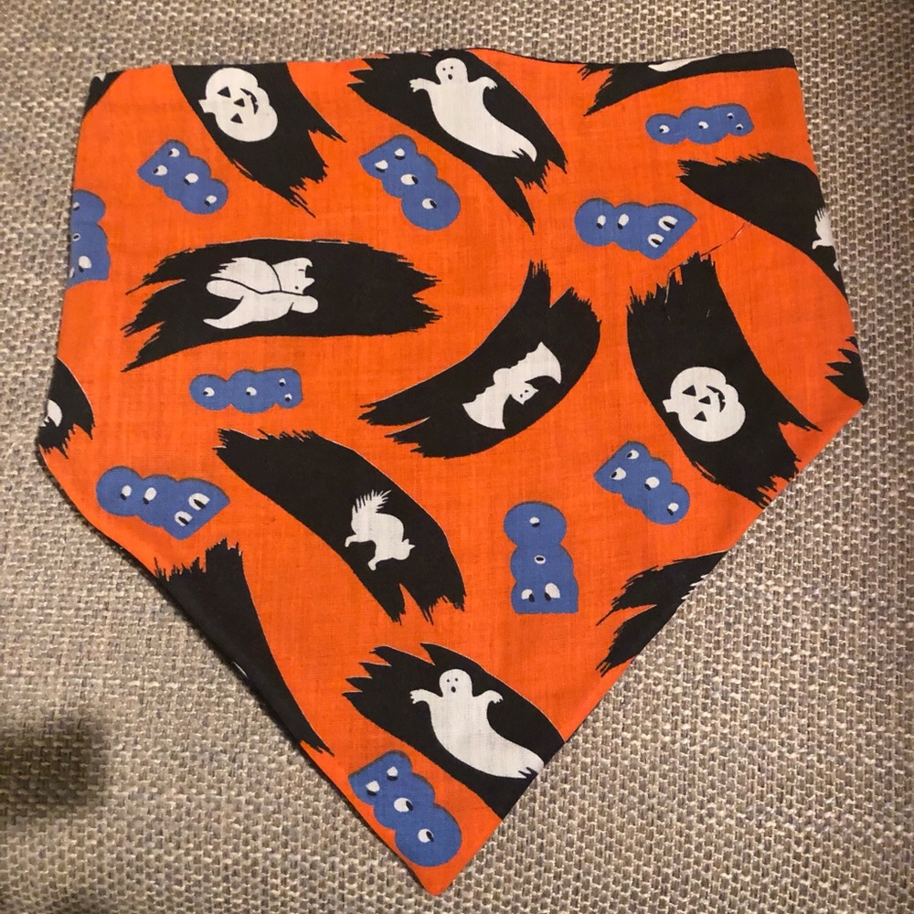 Halloween Dog  Reversible Scarf Bandanna  Size L